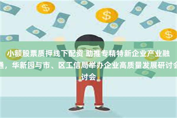 小额股票质押线下配资 助推专精特新企业产业融通，华新园与市、